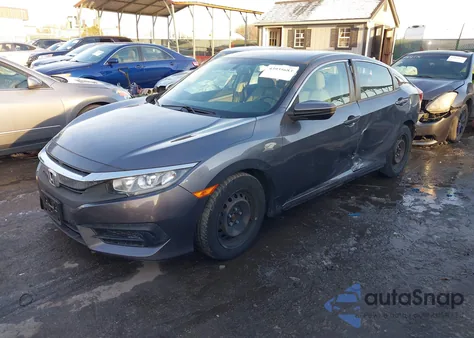 2016 Honda Civic Lx from USA, damaged, VIN 19XFC2F58GE250880